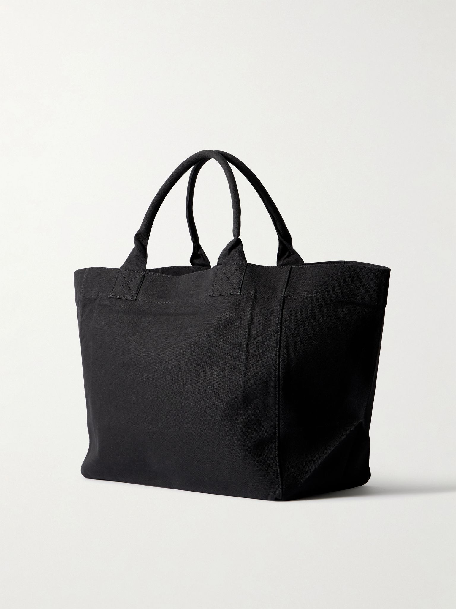 Printed cotton-canvas tote Black - 3