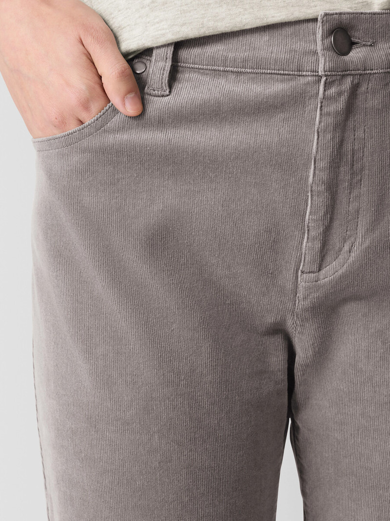 Organic Cotton Stretch Corduroy Straight Pant 5