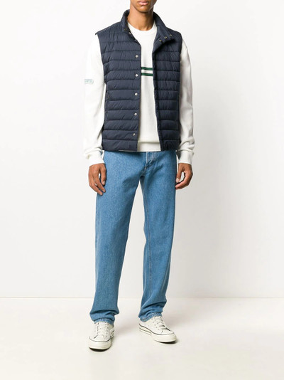 Herno snap-button padded gilet outlook