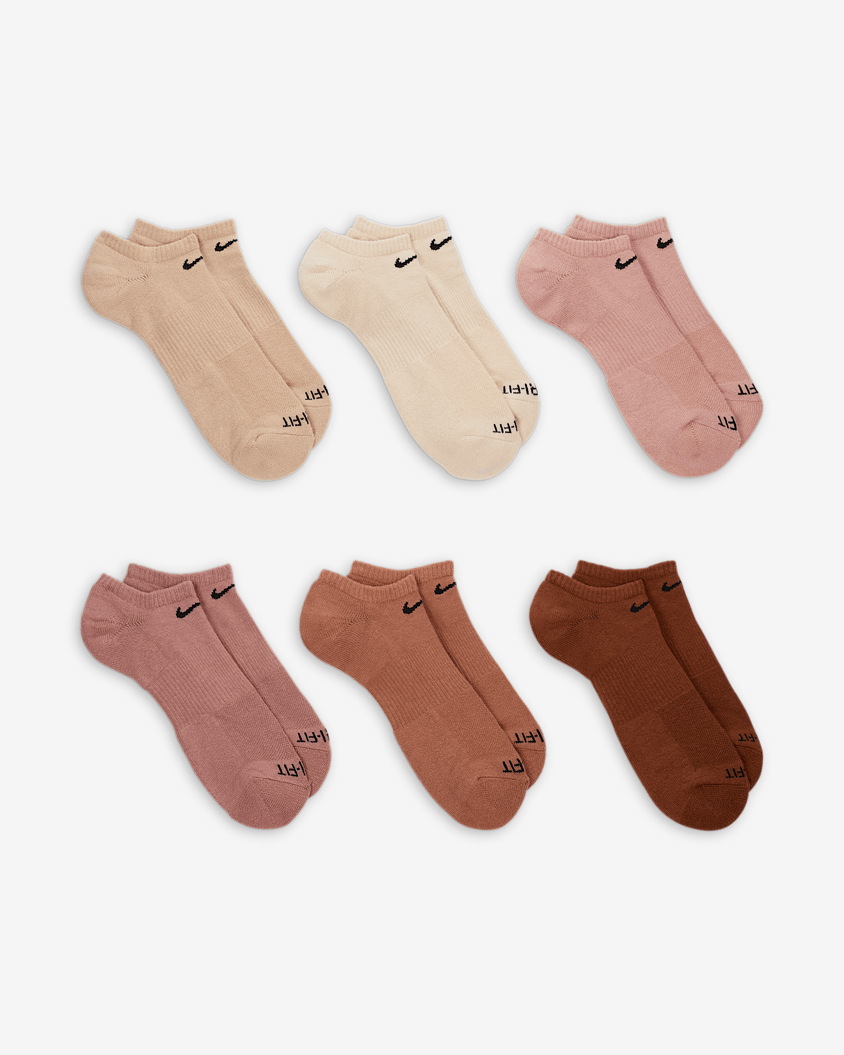 Nike Everyday Plus Cushioned Training No-Show Socks (6 Pairs) - 3