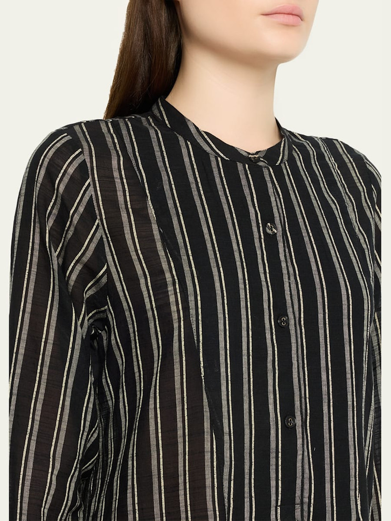 Brita Striped Cotton Tunic Coverup 5