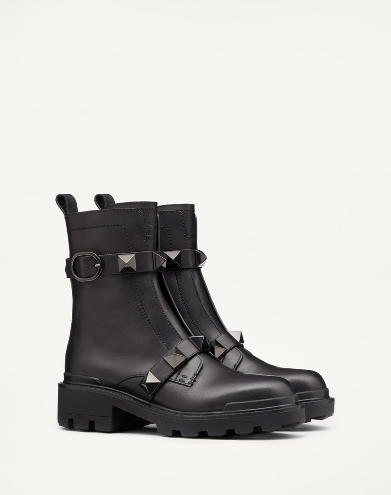 ROMAN STUD CALFSKIN COMBAT BOOT WITH TONAL STUDS 40MM 2