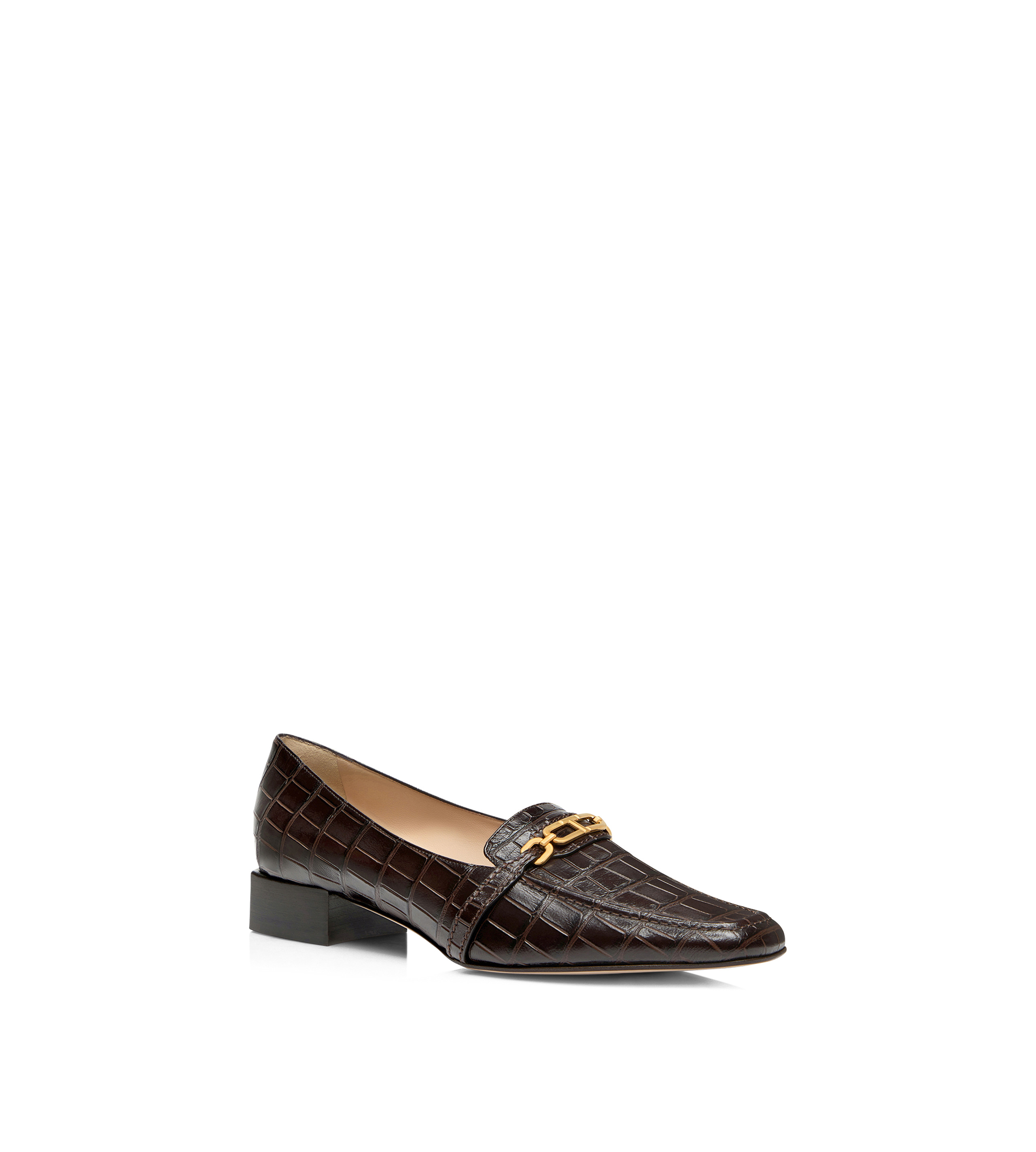 STAMPED CROCODILE LEATHER WHITNEY LOAFER - 2