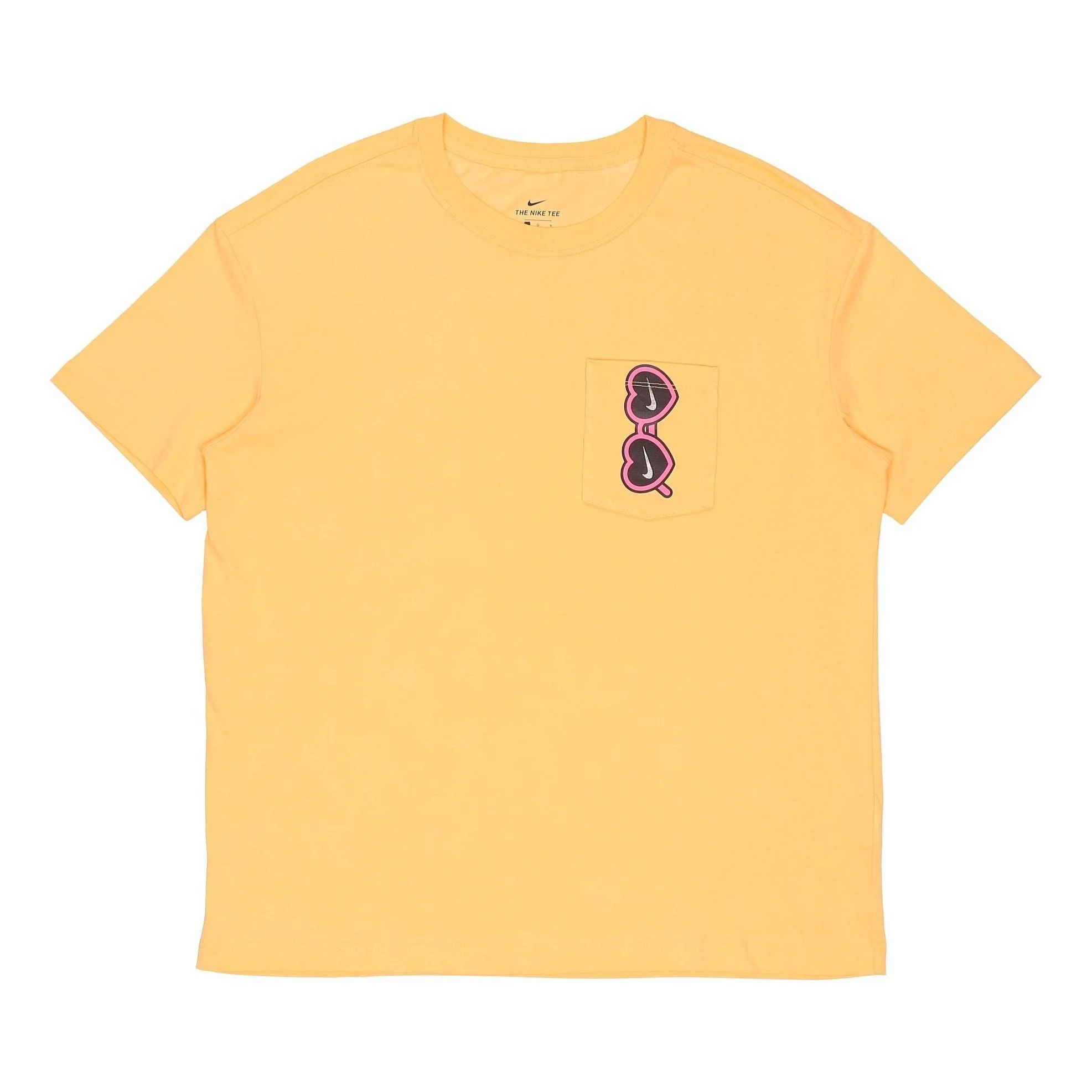(WMNS) Nike Sportswear Love Sunglasses Printing Pocket Short Sleeve Washed 'Yellow' CU9700-795 - 1