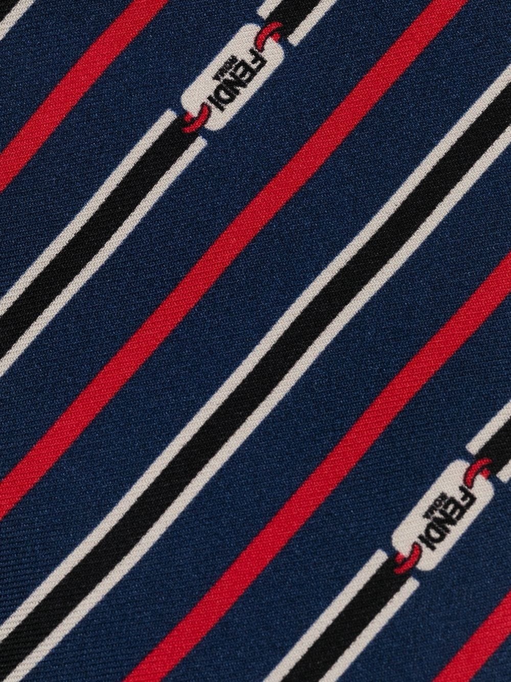 striped silk tie - 2