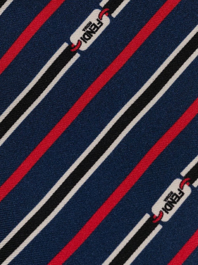 FENDI striped silk tie outlook