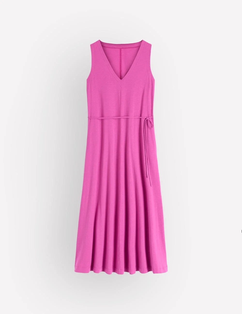 Mia V-neck Jersey Midi Dress-Passion Flower - 1