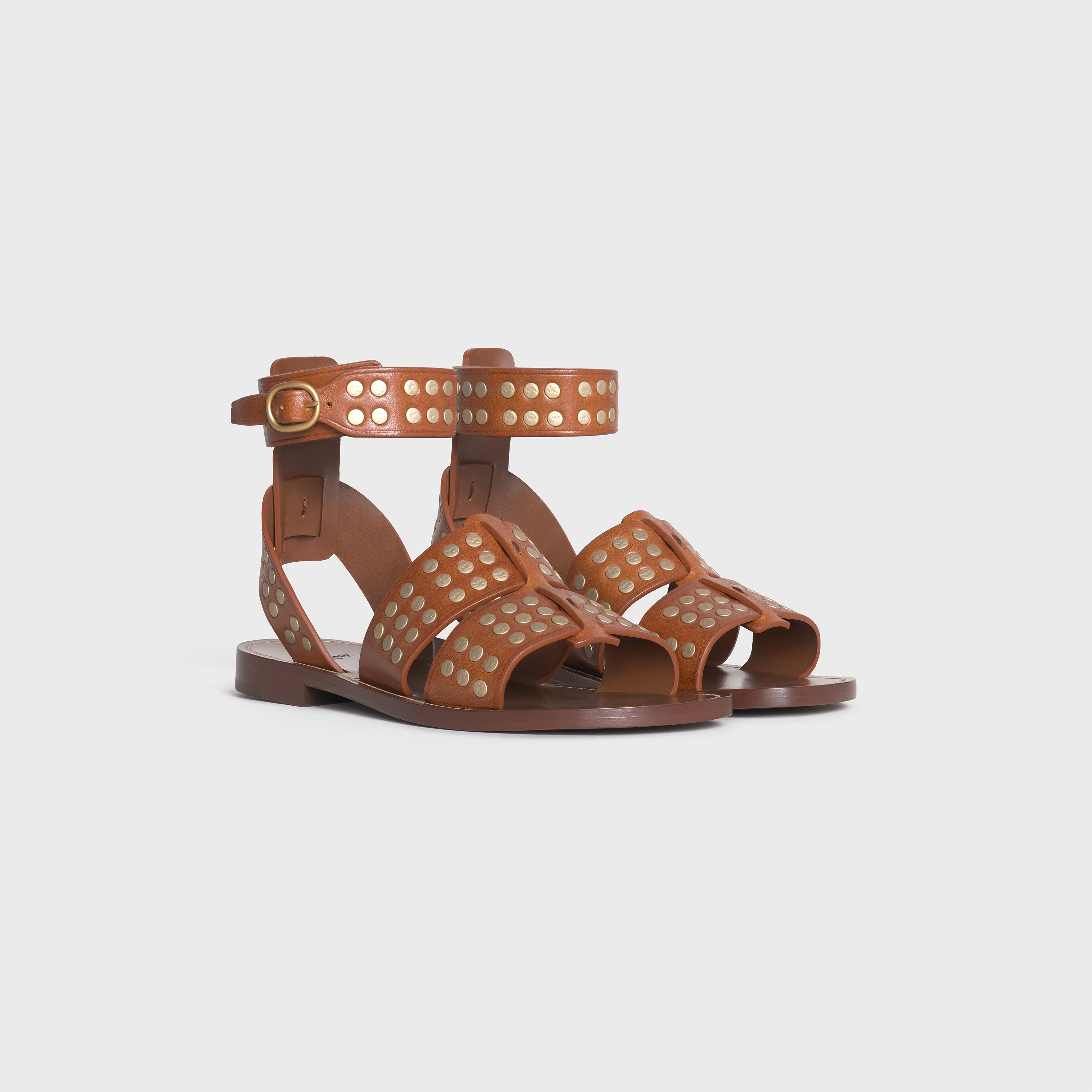 CELINE LERINS STUDDED GLADIATOR SANDAL IN VEGETAL CALFSKIN - 2