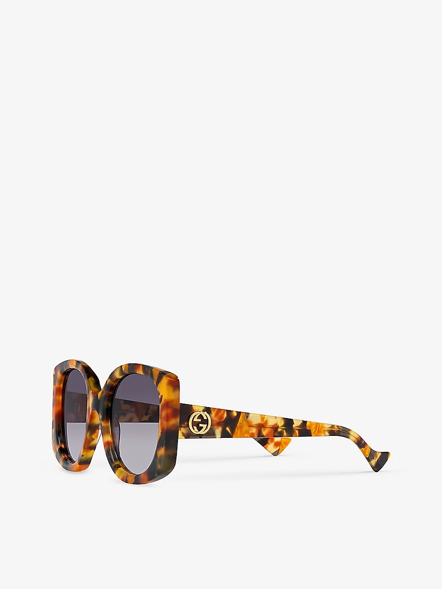 Tortoiseshell Round Sunglasses - 5