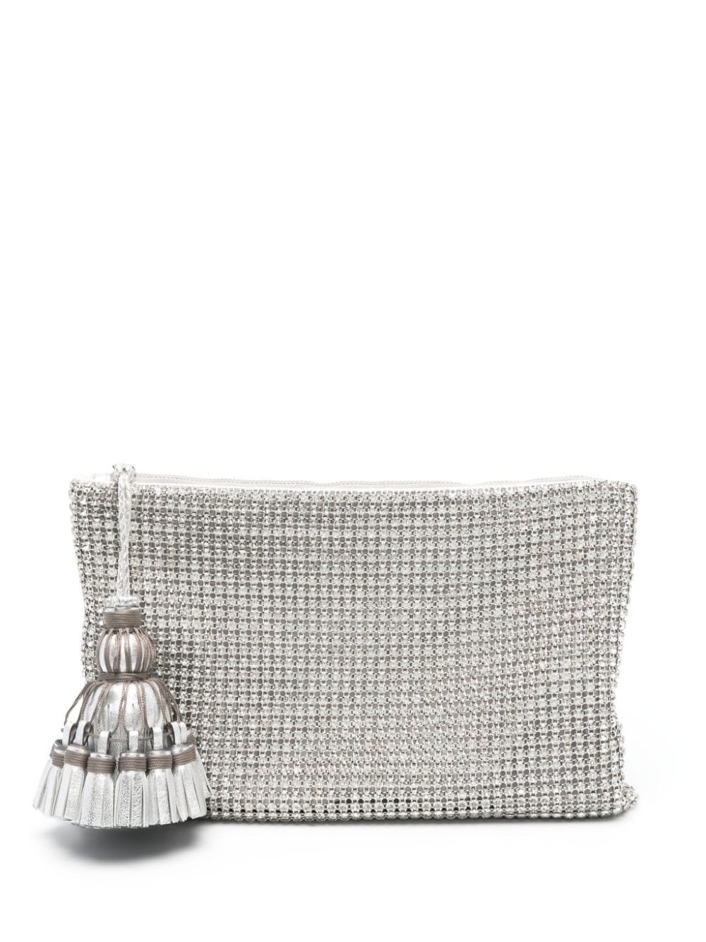Georgiana crystal-embellished clutch bag - 1