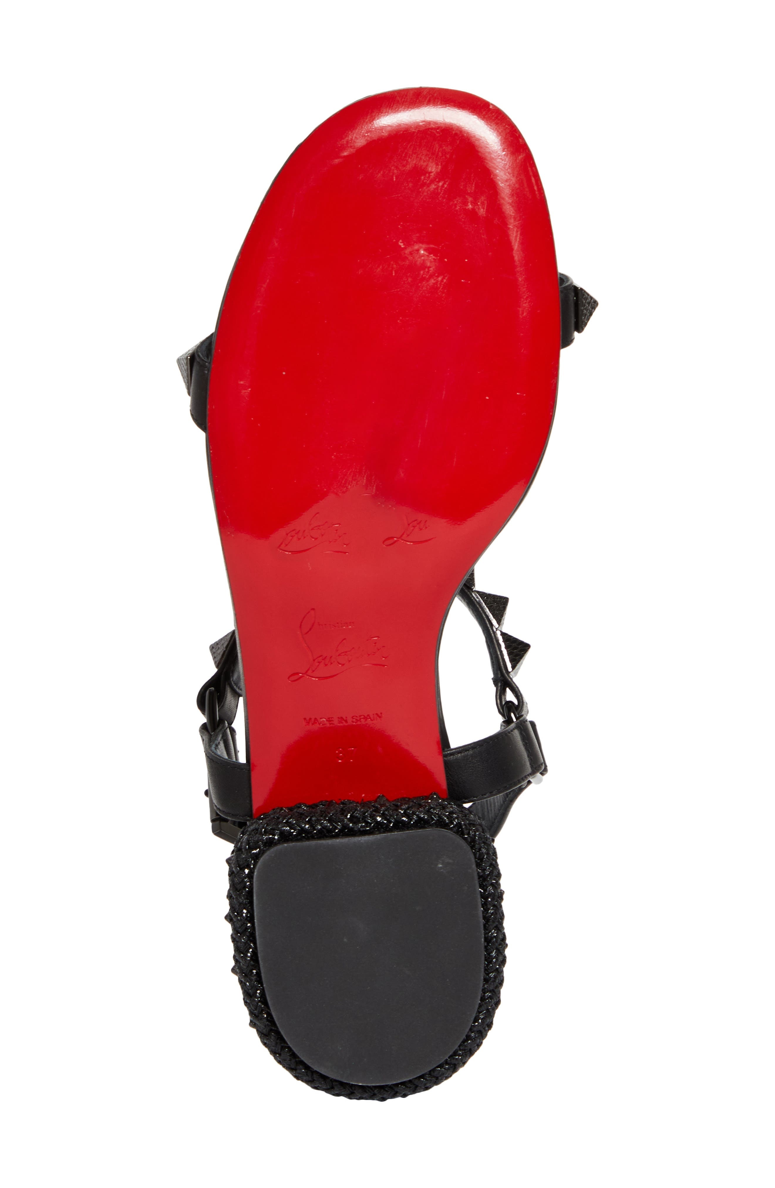 Christian Louboutin Pyrasand Sandal in Black at Nordstrom - 6