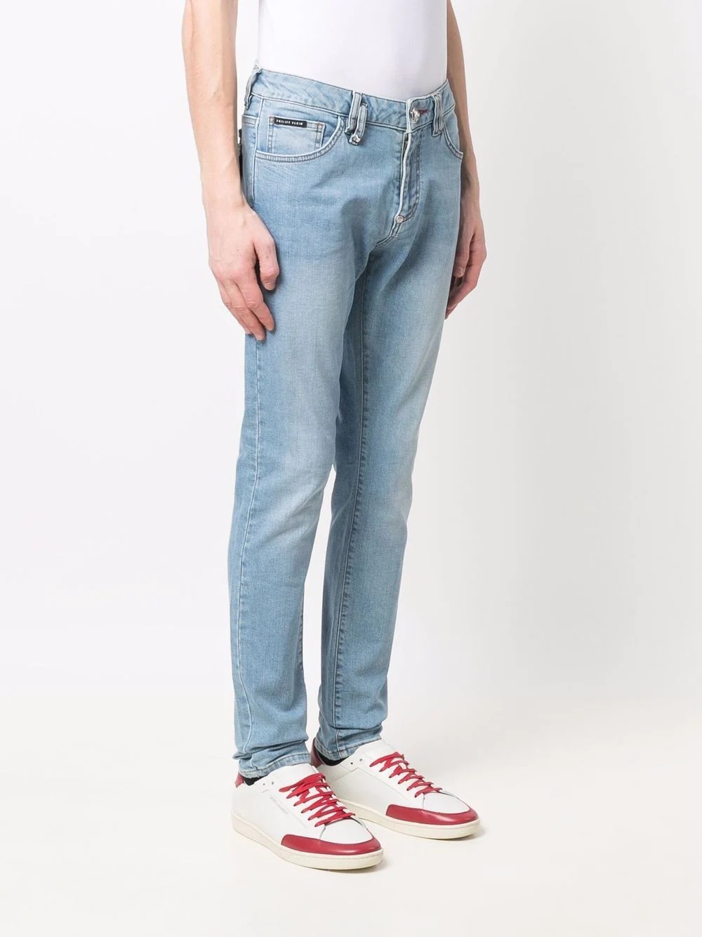 logo slim-fit jeans - 3