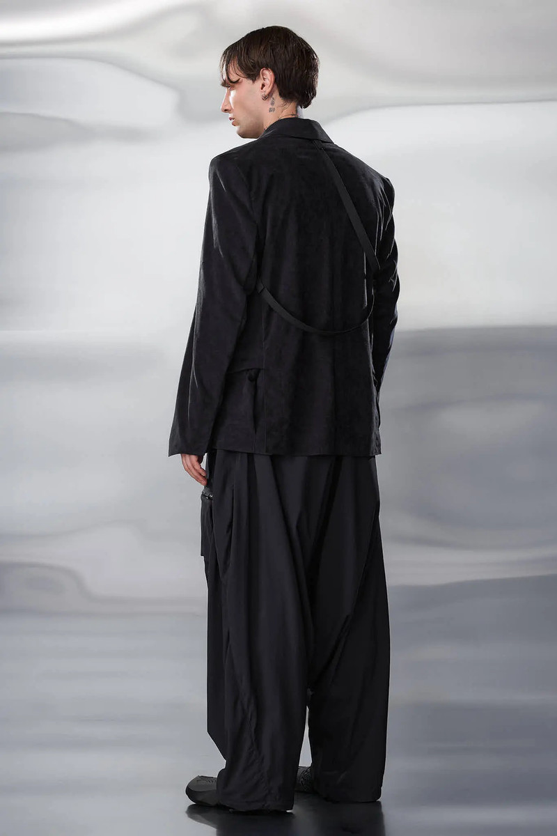 J130-TO Scrim Laced Ultra-Microfiber Blazer 40