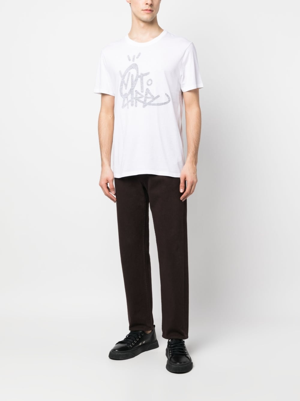 logo-print cotton T-shirt - 2