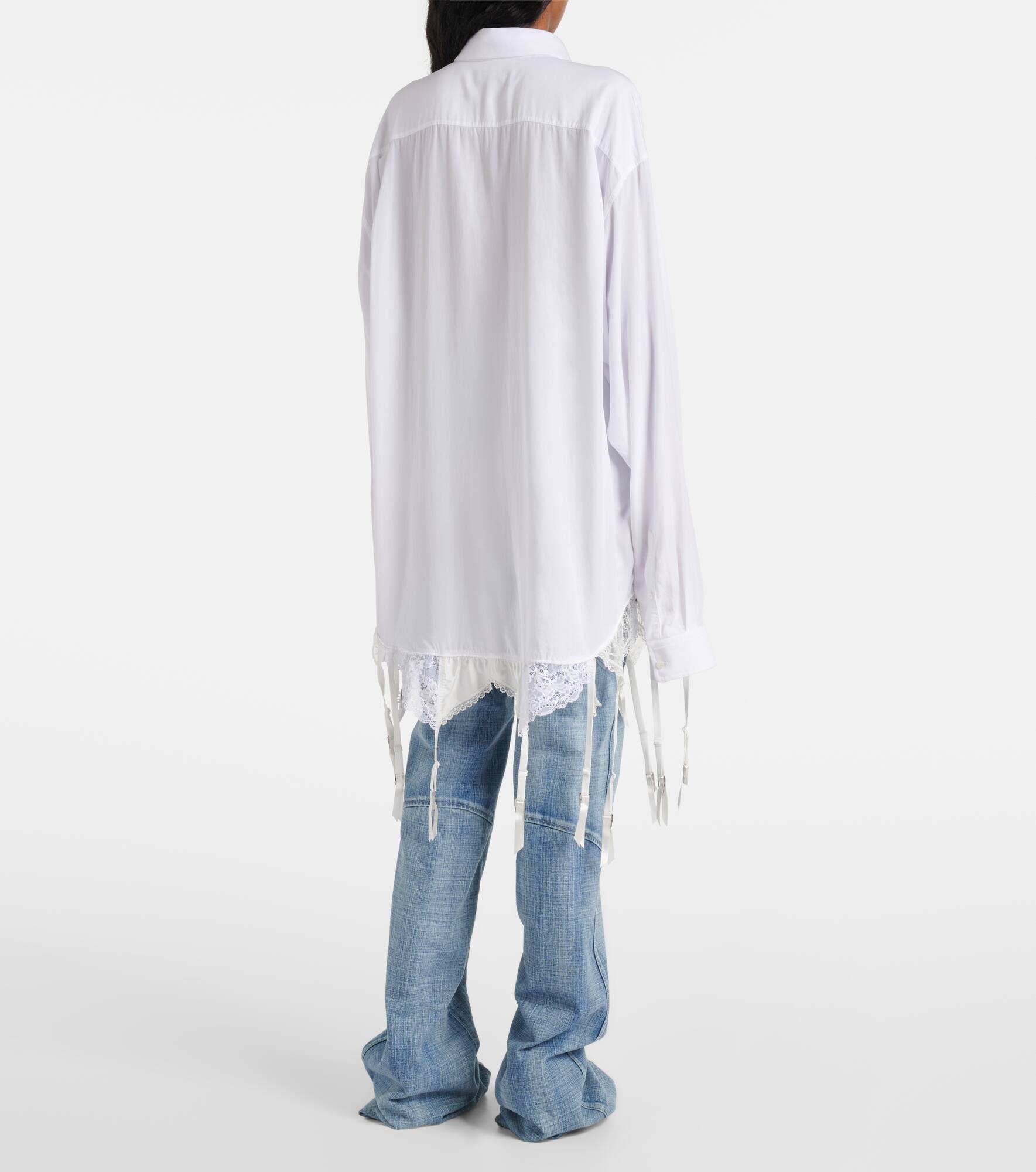 Lace-trimmed shirt - 3