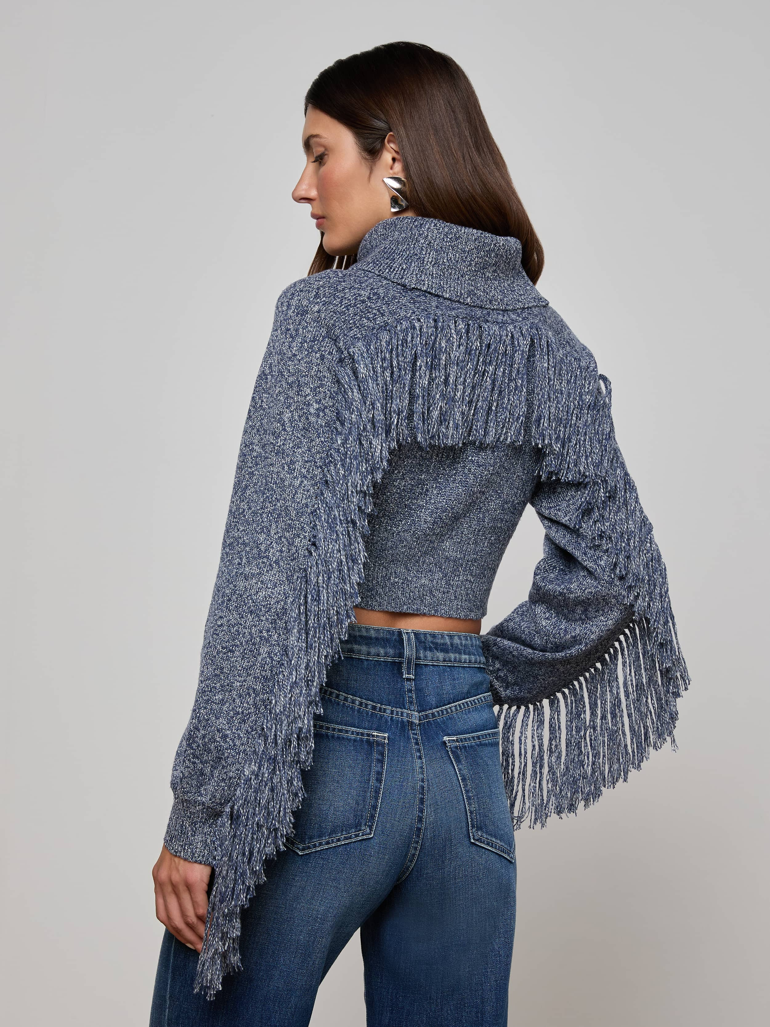 Maddison Fringed Turtleneck - 5