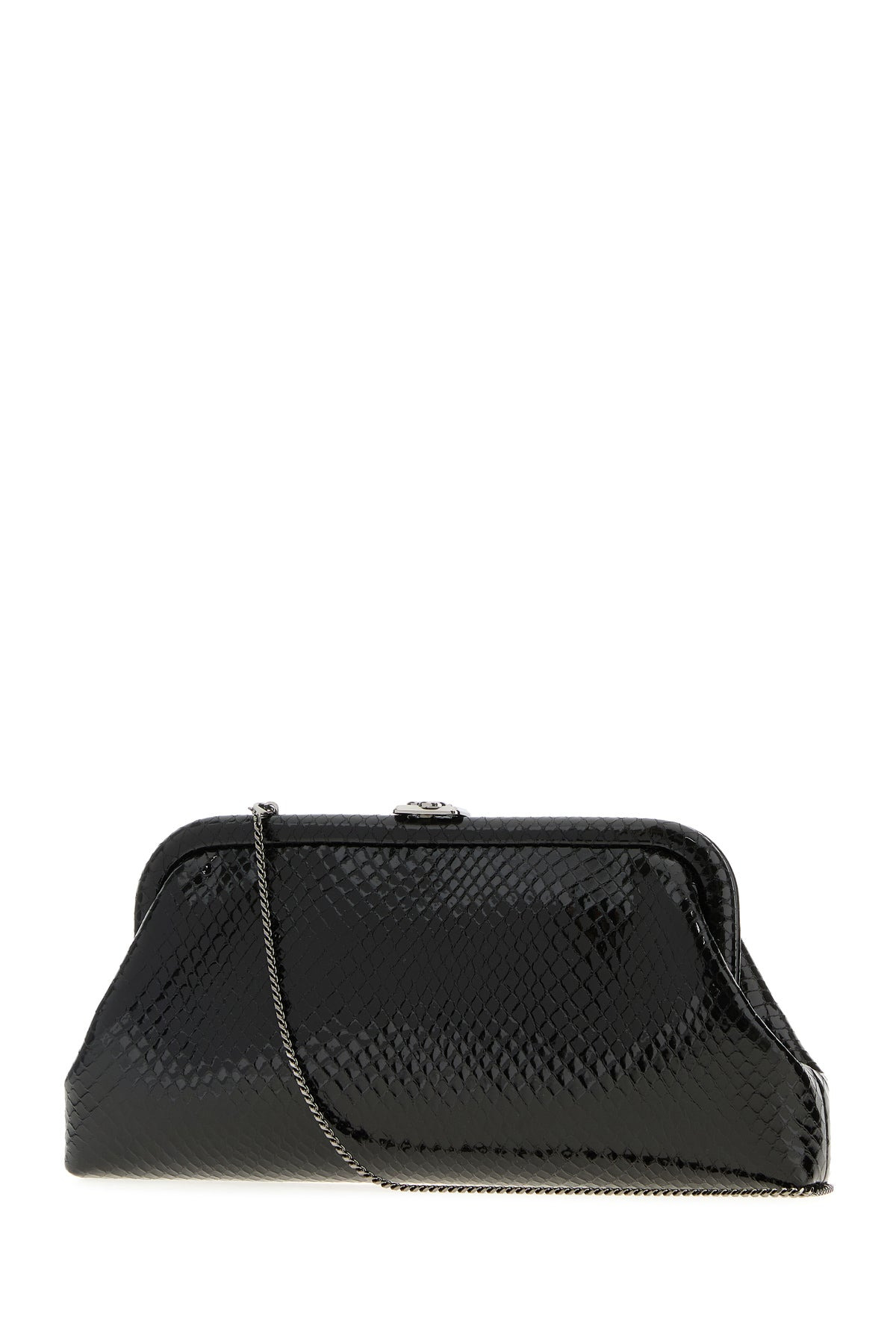 Black leather Skylar clutch - 2