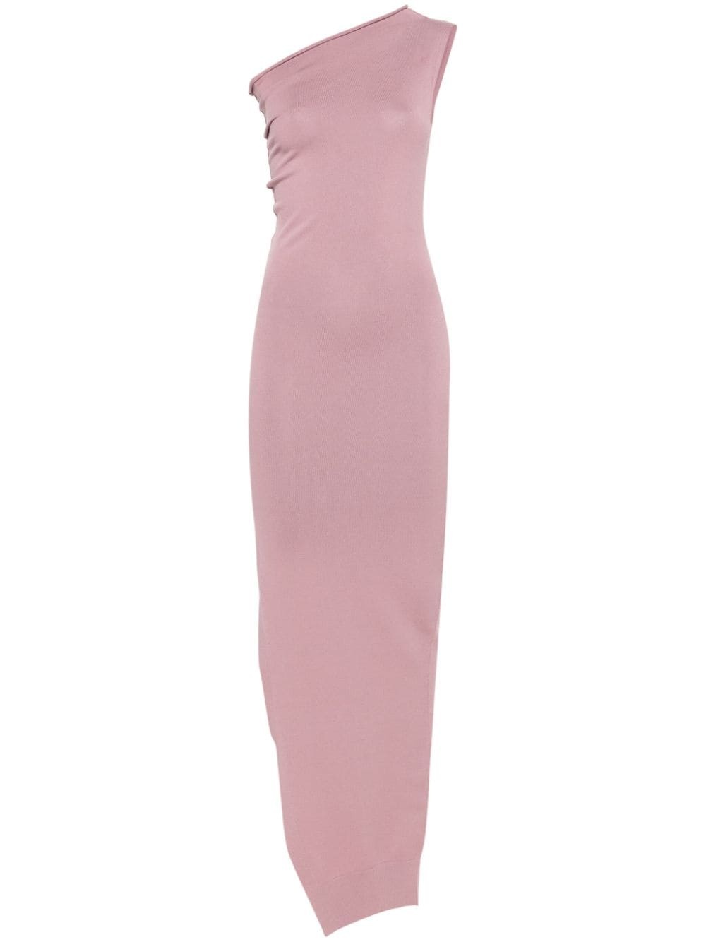 one-shoulder asymmetric maxi dress - 2
