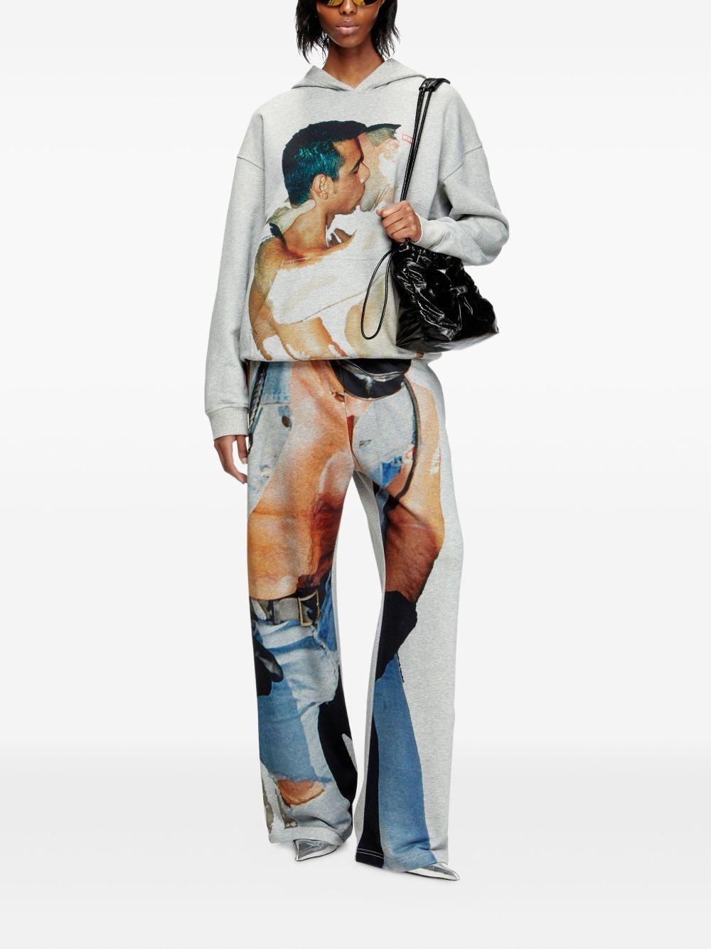 x Tom of Finland Foundation Kiss-print hoodie - 3