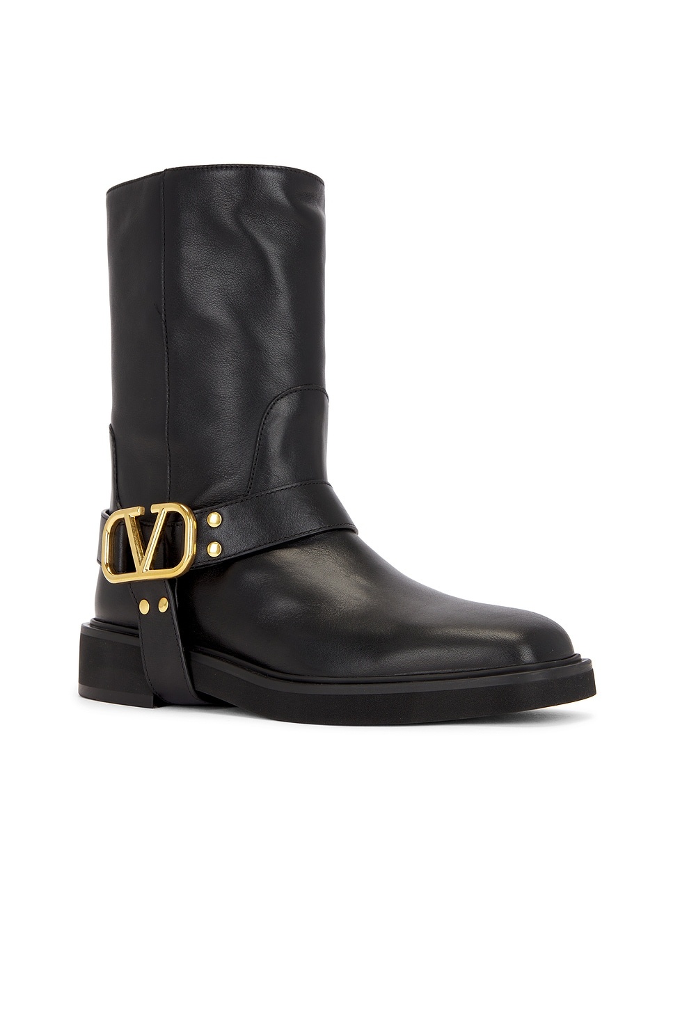 V Logo Signature Biker Boot - 2