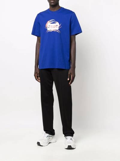 MSGM logo-print T-shirt outlook