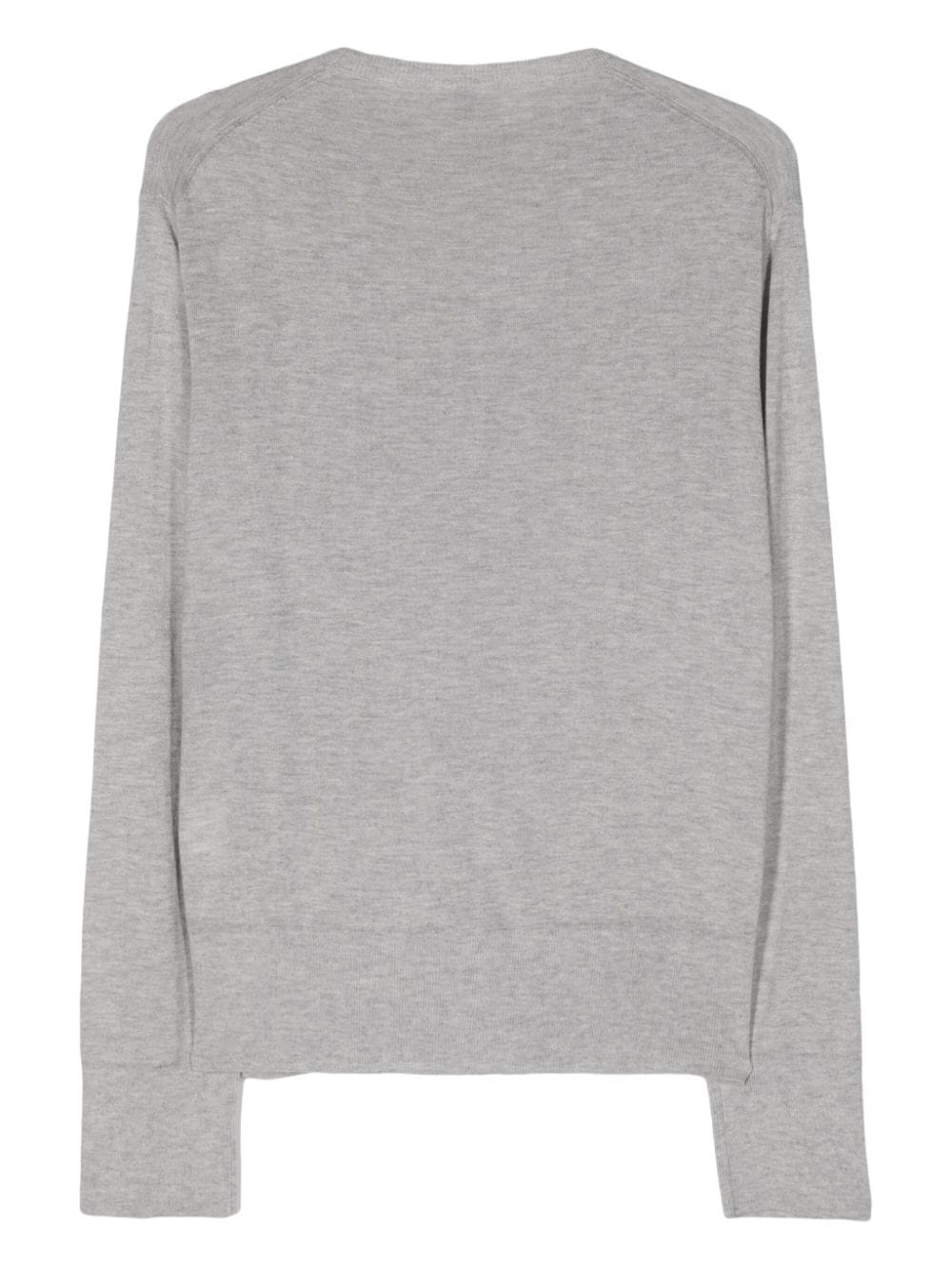 crew-neck mÃ©lange jumper - 2
