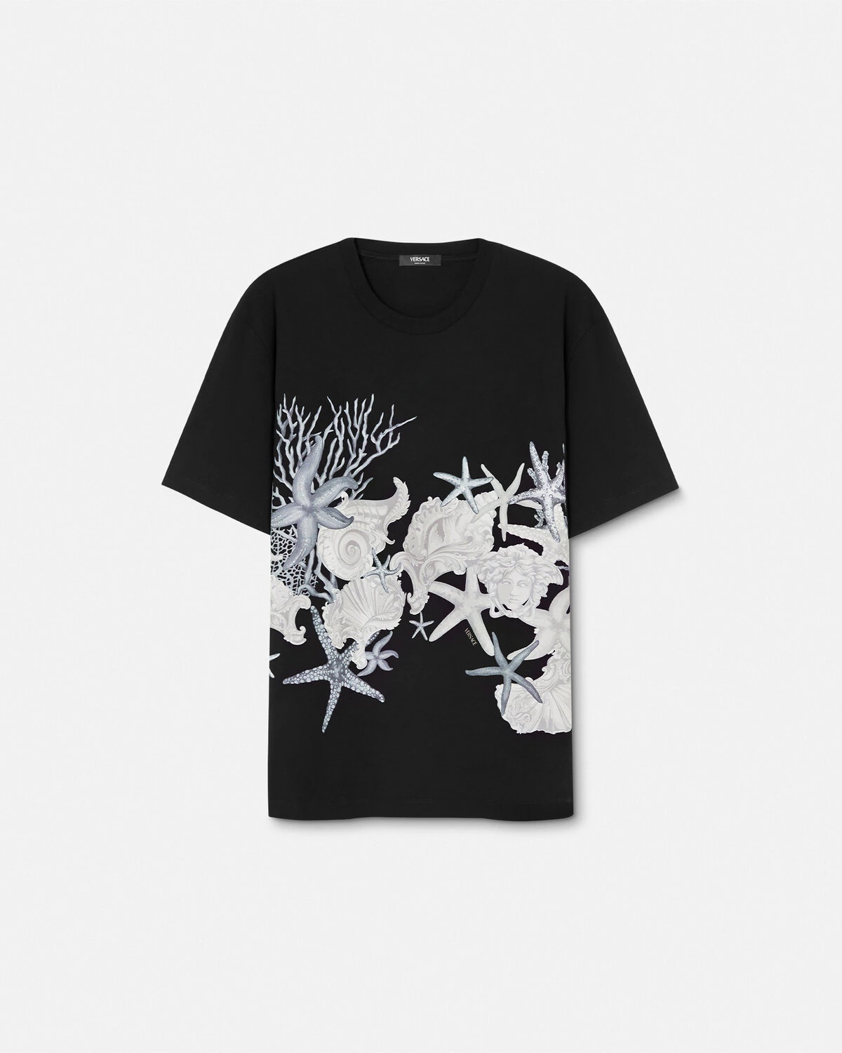 【VERSACE】Barocco Sea T-shirt Beige Versace Underwater Barocco Crop T-shirt | White | FARFETCH