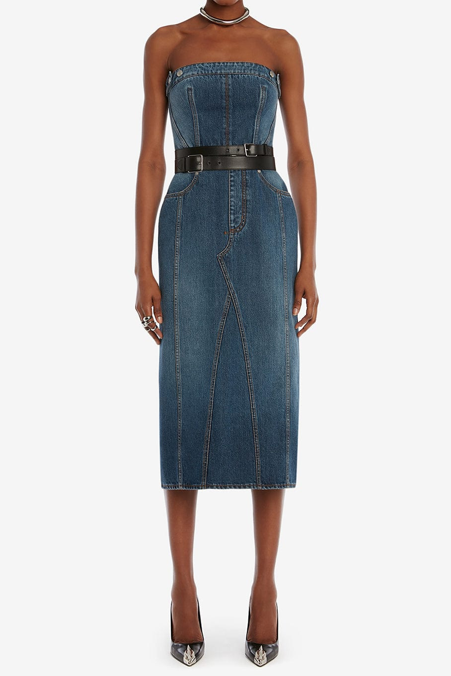 Double Long Belt - Black - 2