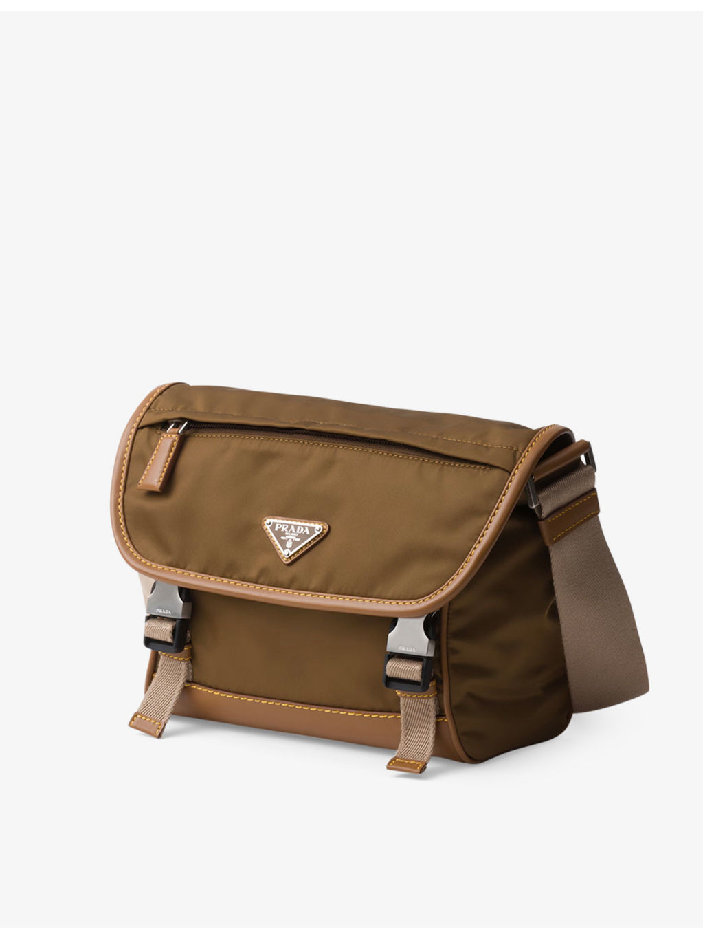 Re-Nylon and leather shoulder bag - 2