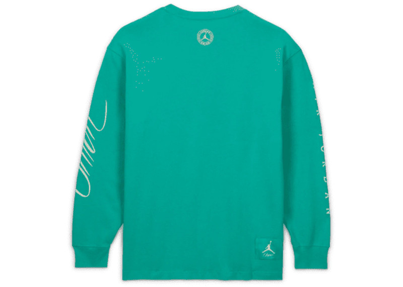 Jordan Jordan x Union MJ L/S Tee Kinetic Green/White outlook