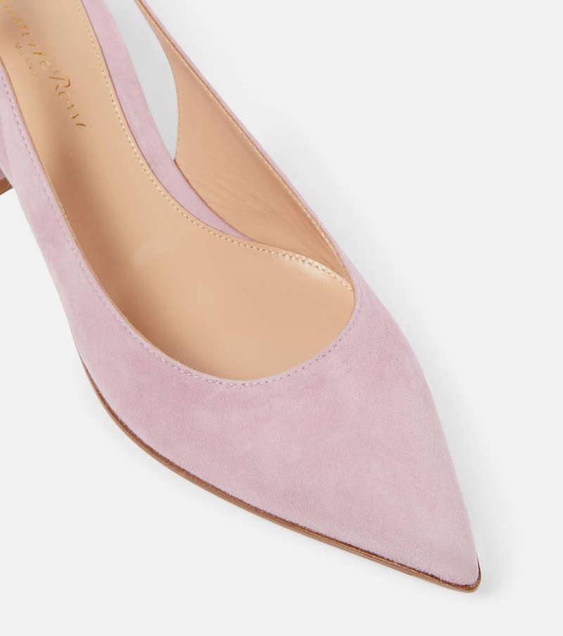 Piper 45 suede slingback pumps 6