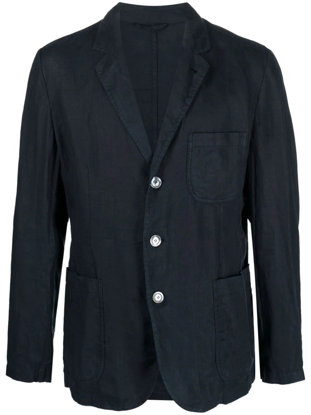 notch lapels single-breasted blazer - 1