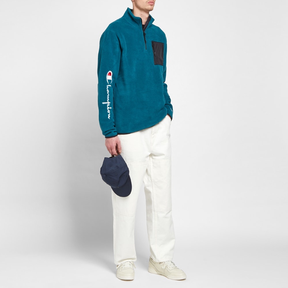 Champion Reverse Weave Script Arm Half Zip Fleece - 6