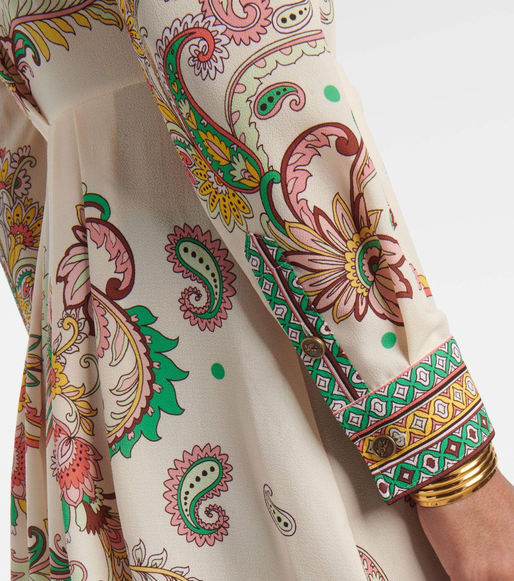 Paisley midi dress - 6