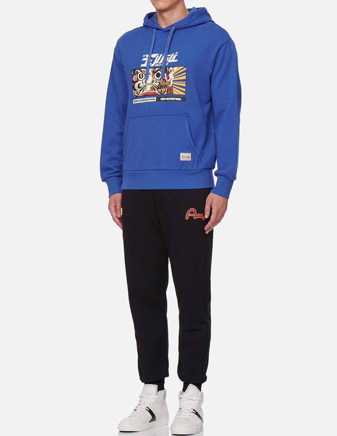 DARUMA BOX PRINT HOODED SWEATSHIRT - 5
