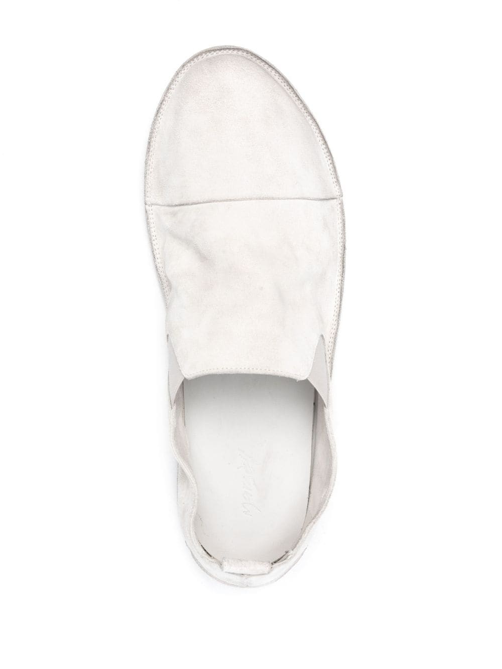 round-toe slip-on leather loafers - 4