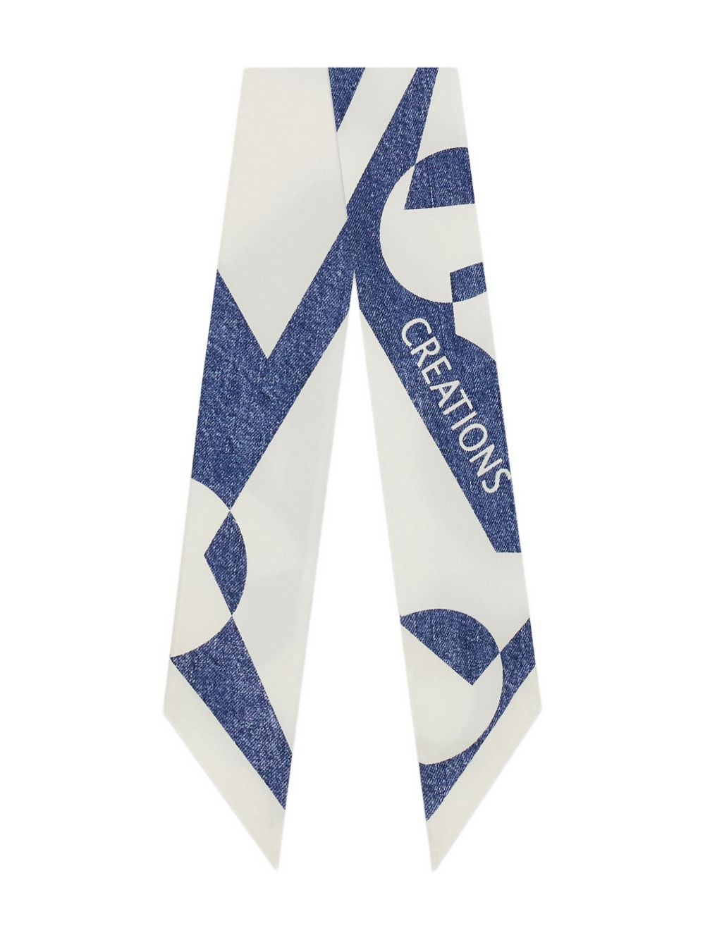 Venna-print silk bandeau - 1