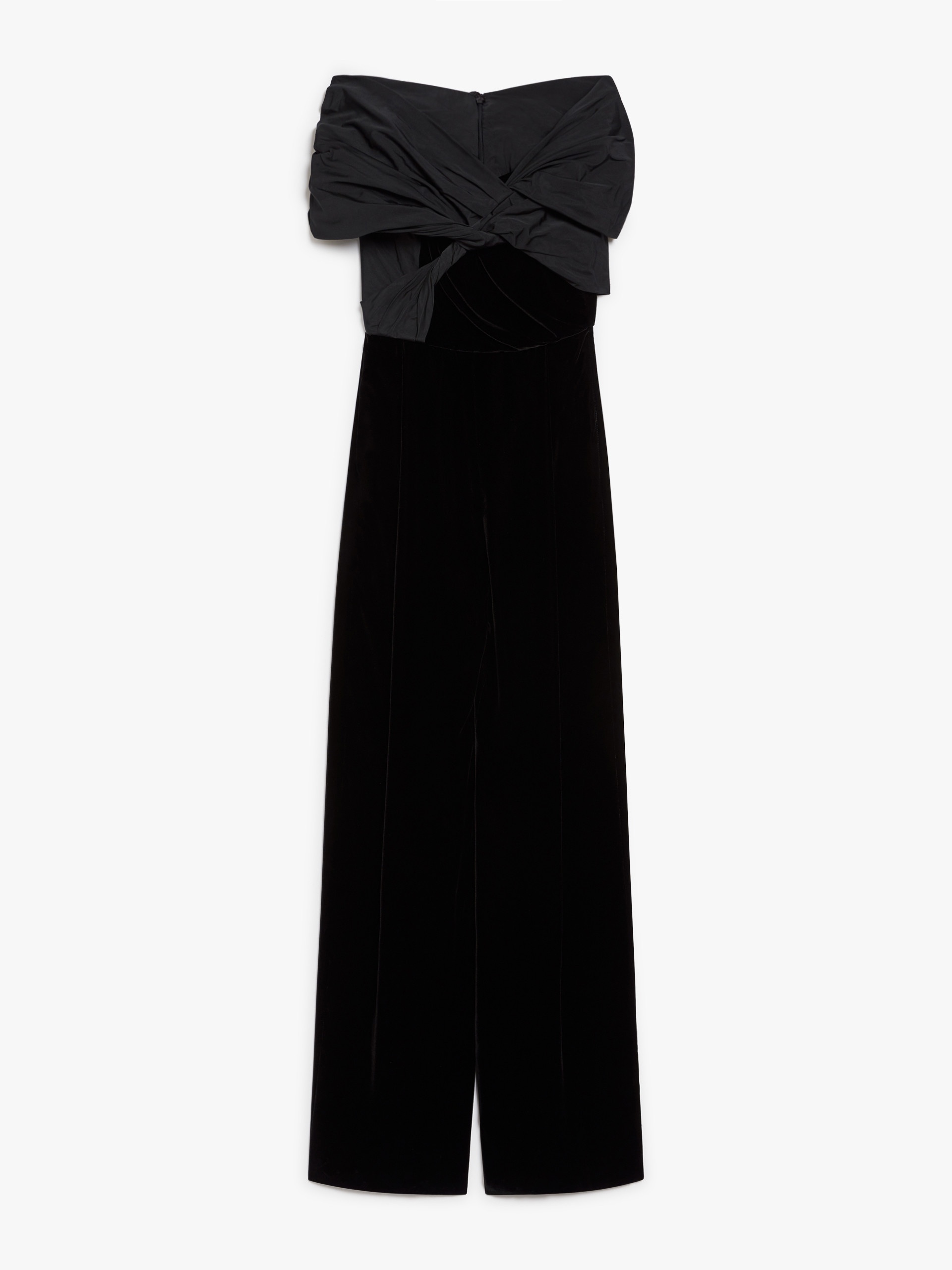 LUIGI Micro-faille and velvet jumpsuit - 1