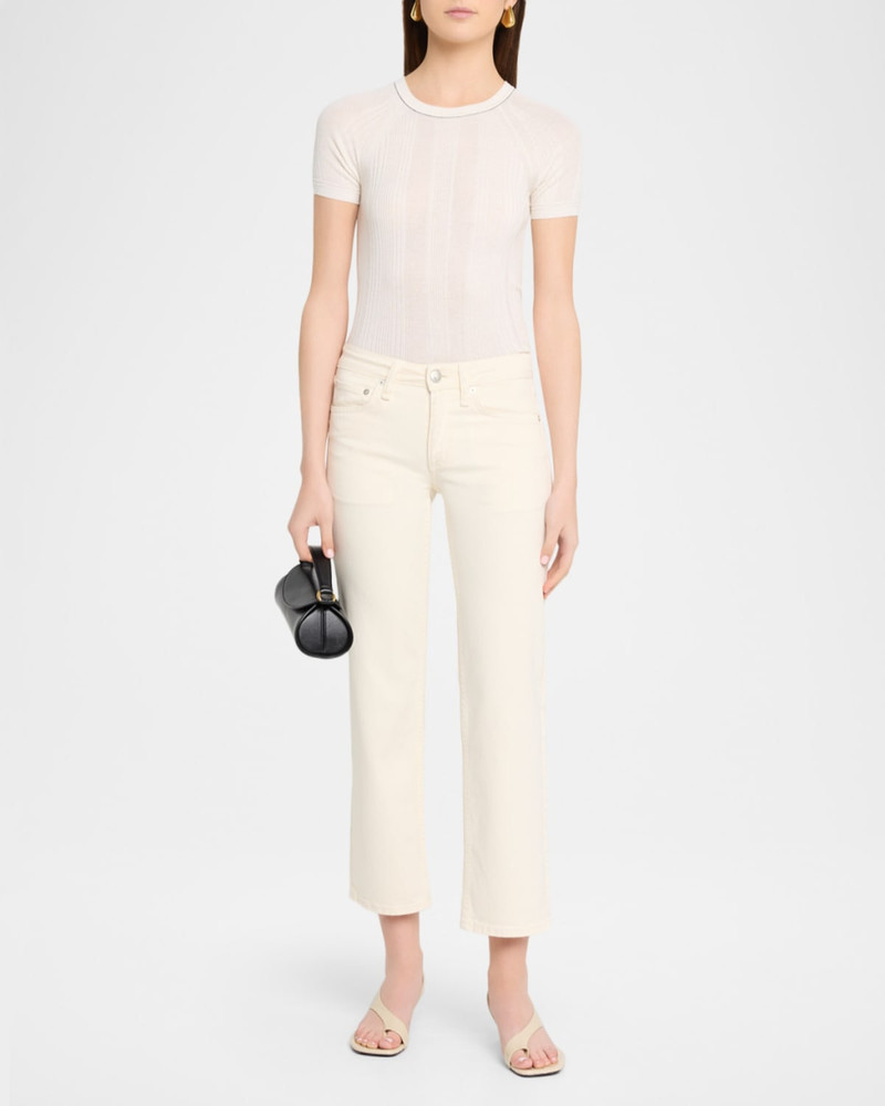 rag & bone Teresa Ribbed Short-Sleeve Tee outlook