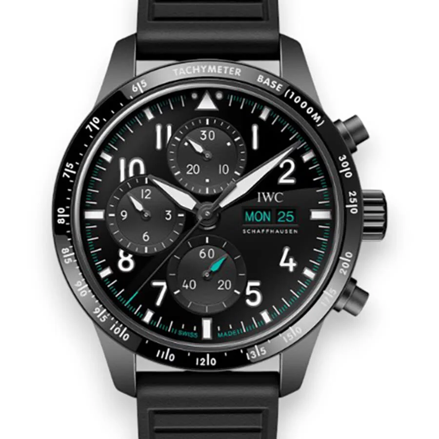 IWC Pilot Performace Chronograph "AMG Petronas F1" Automatic Black Dial Men's Watch IW388306 - 1