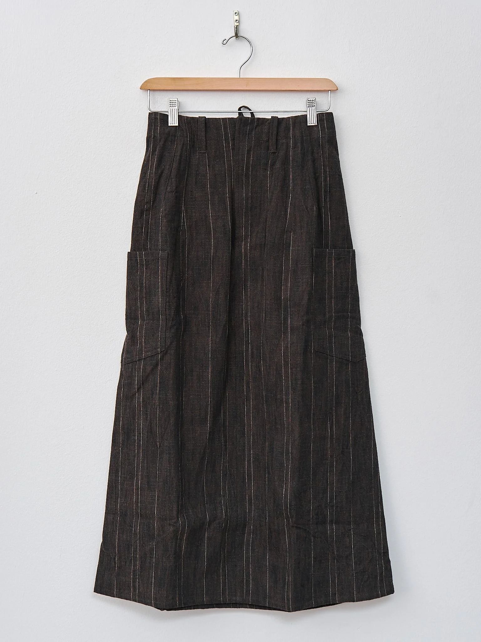 The Scout Skirt - Crumpled Stripe Walnut - 1