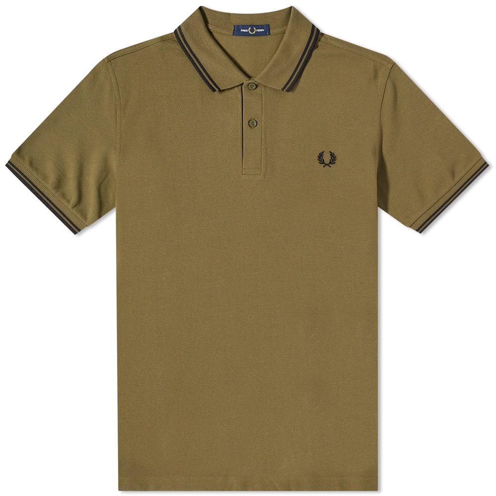 Fred Perry Slim Fit Twin Tipped Polo - 1