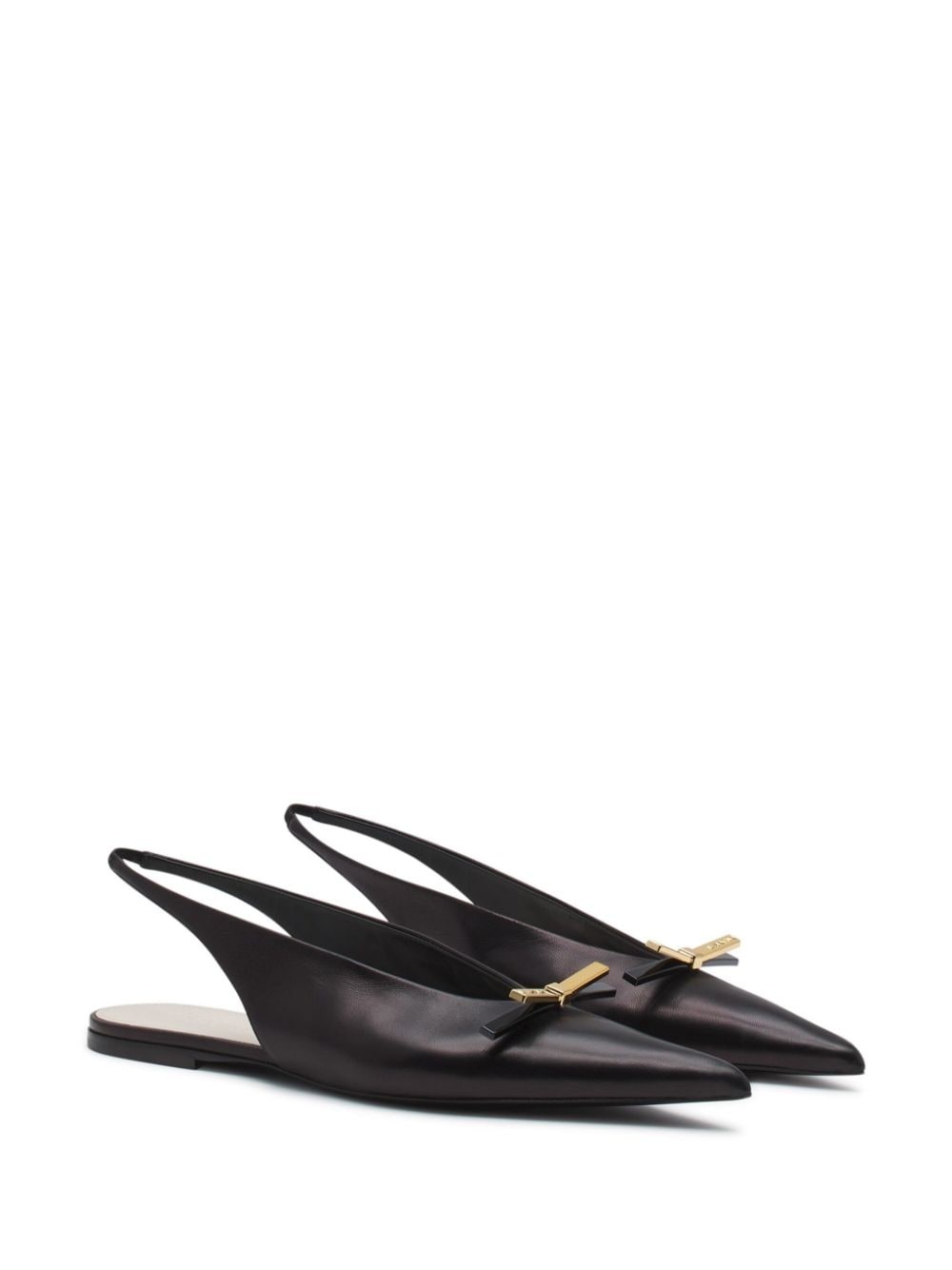 slingback leather ballerina shoes - 2