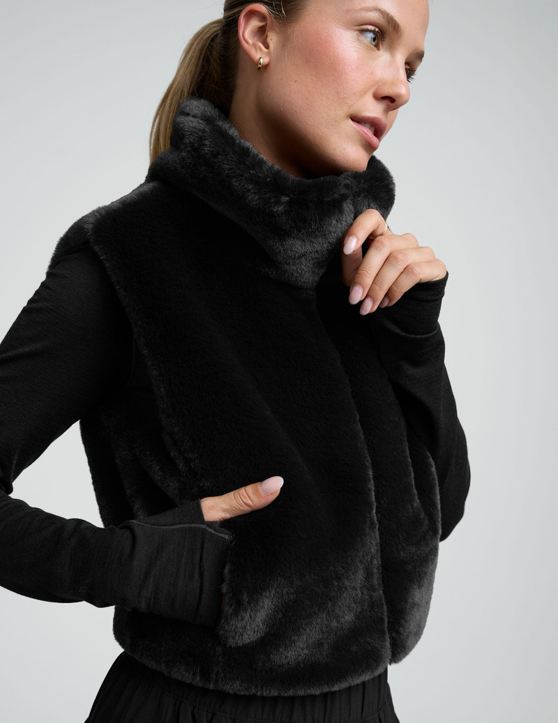 On The List Faux Fur Vest 3