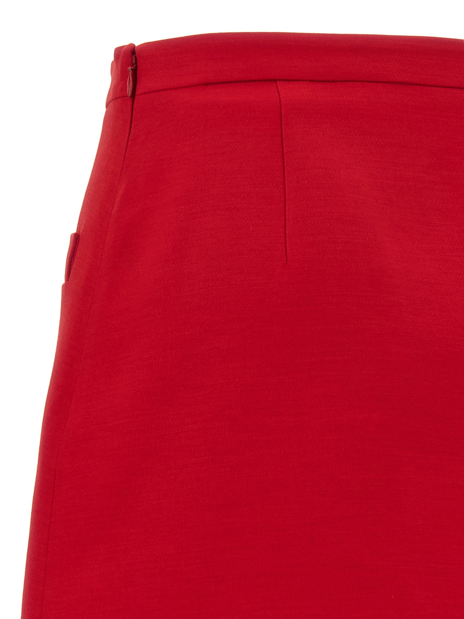 Valentino Garavani Crepe Couture Skirt Skirts Red - 4