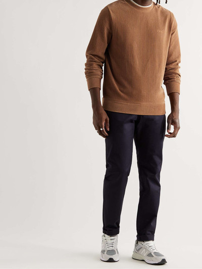 A.P.C. Remy Logo-Embroidered Cotton-Blend Corduroy Sweatshirt outlook