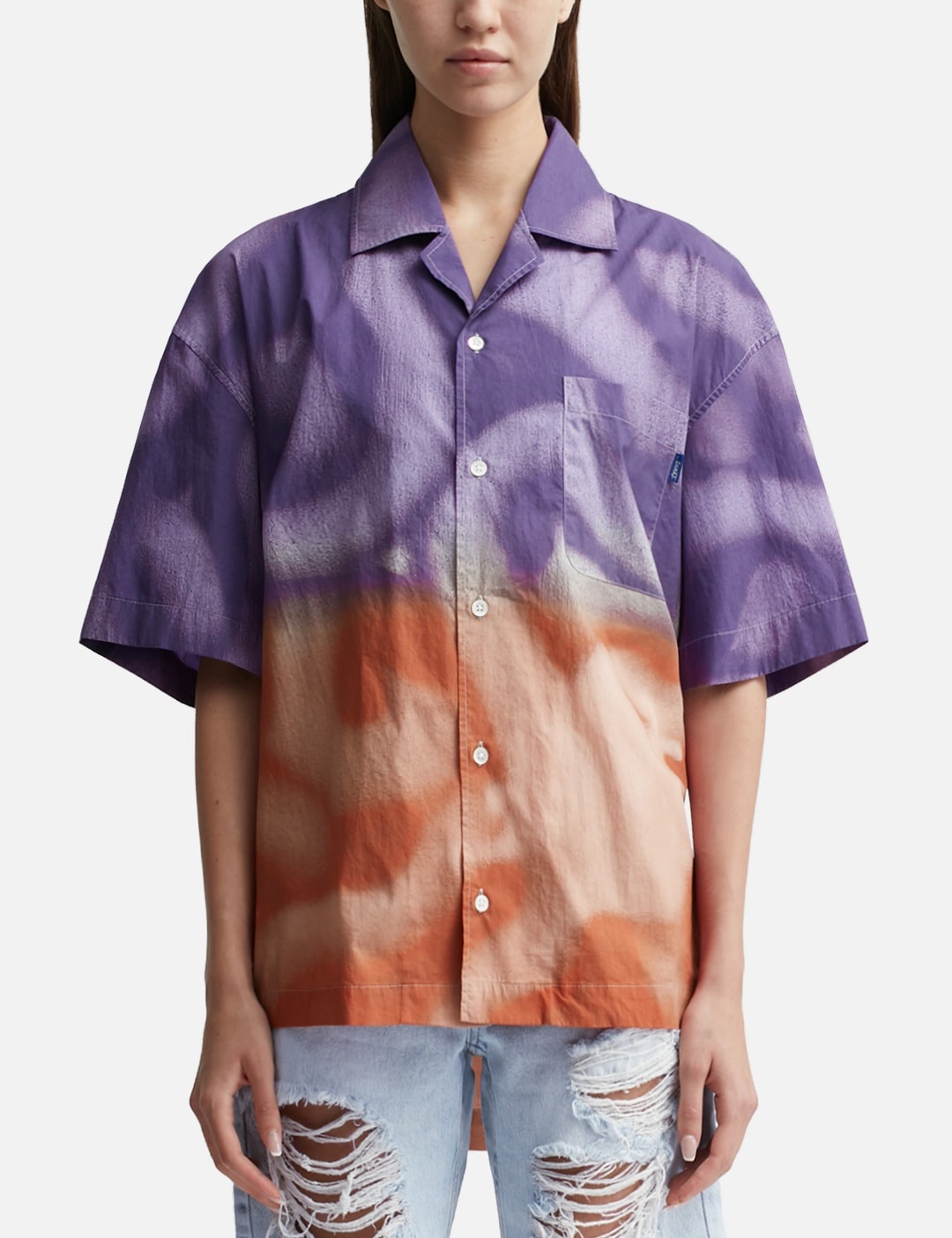 AWAKE NY X MUNDO DIP DYED CAMP SHIRT - 1