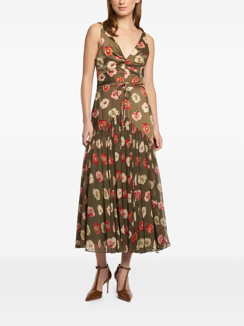Cinq à Sept twisted floral dress outlook