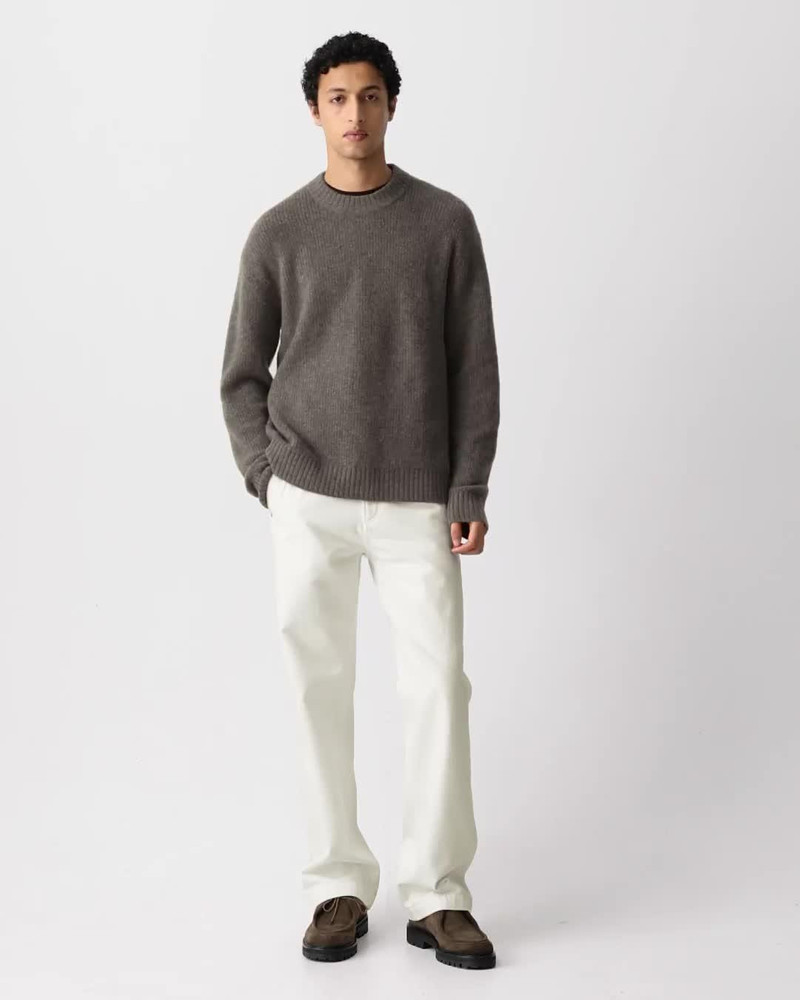 Relaxed Crewneck Sweater in Astor Wool 7