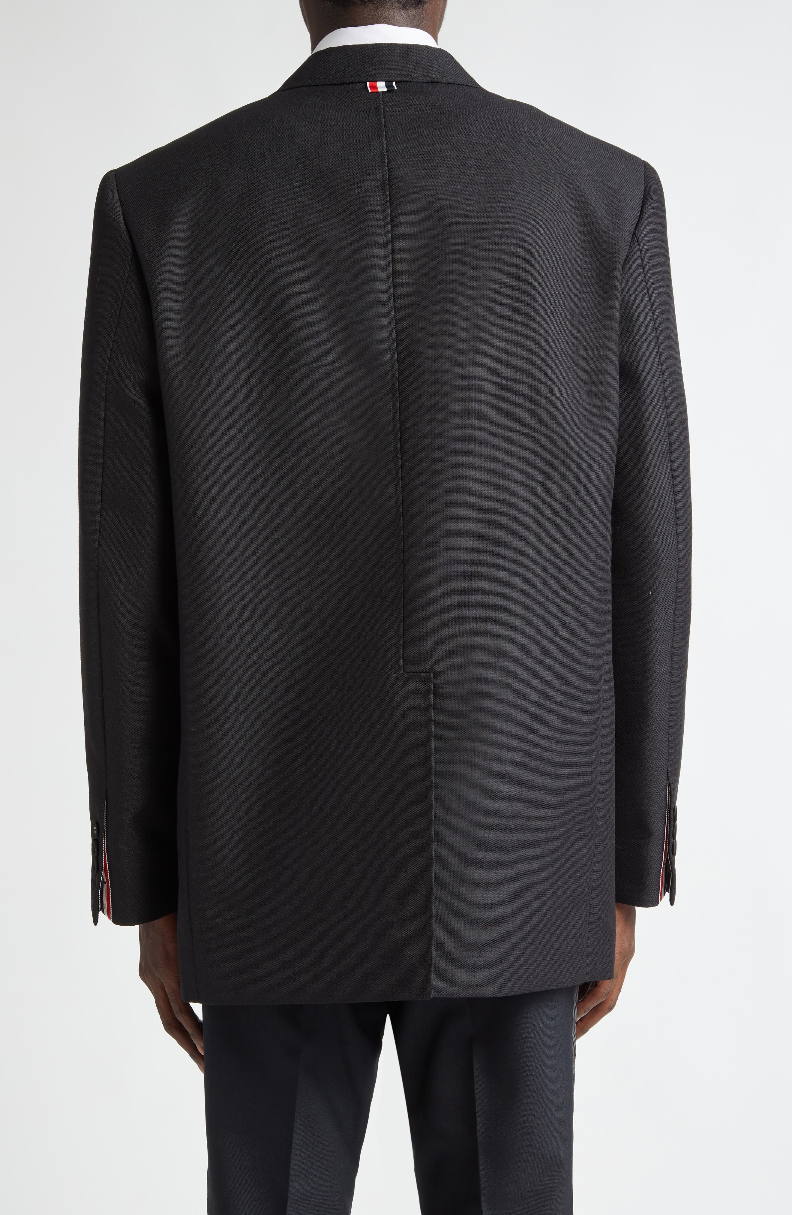 Thom Browne Unstructured Wool & Mohair Tuxedo Jacket in Black at Nordstrom - 3